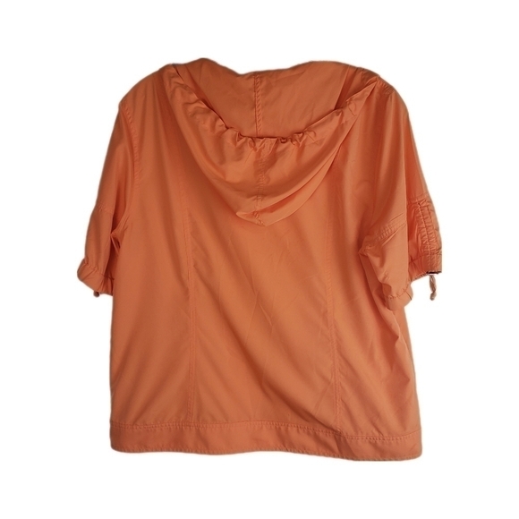 Christopher & Banks Light Weight Short Sleeve Zip Front Jacket.      Size M - Picture 4 of 12